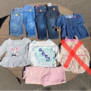6-12 months girls clothing